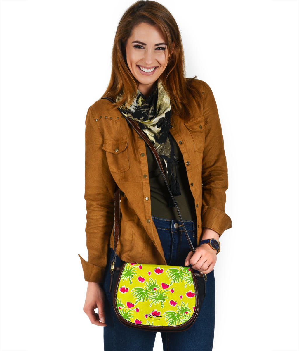 Strawberry Tropical Saddle Bag