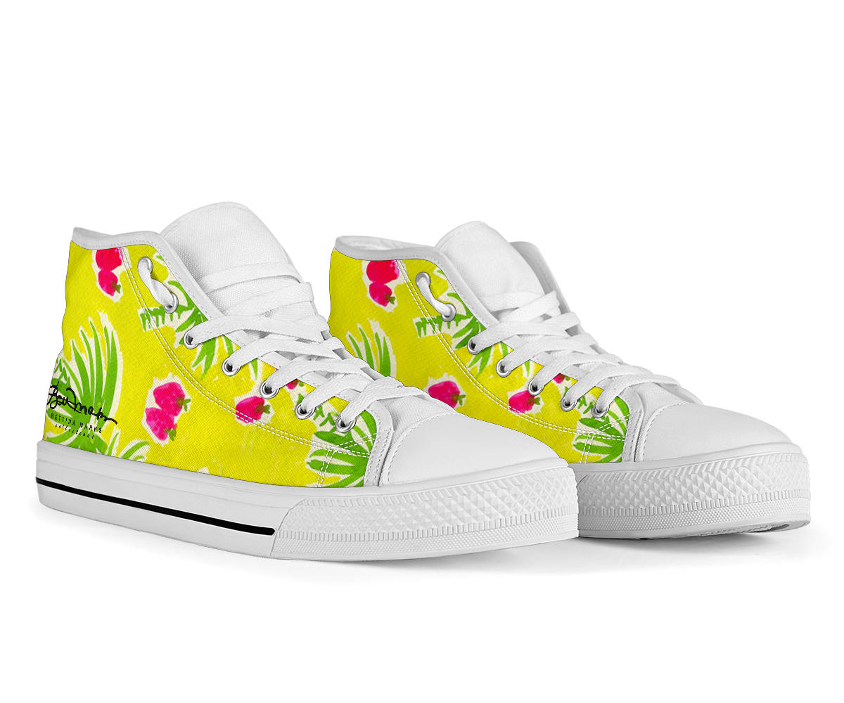 Strawberry Tropic High Top Sneakers