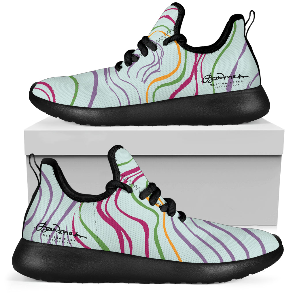 Psychedelic Spring Mesh Knit Sneakers