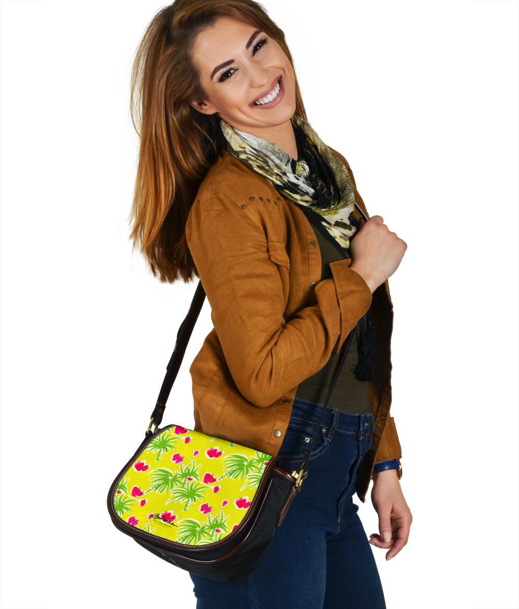 Strawberry Tropical Saddle Bag