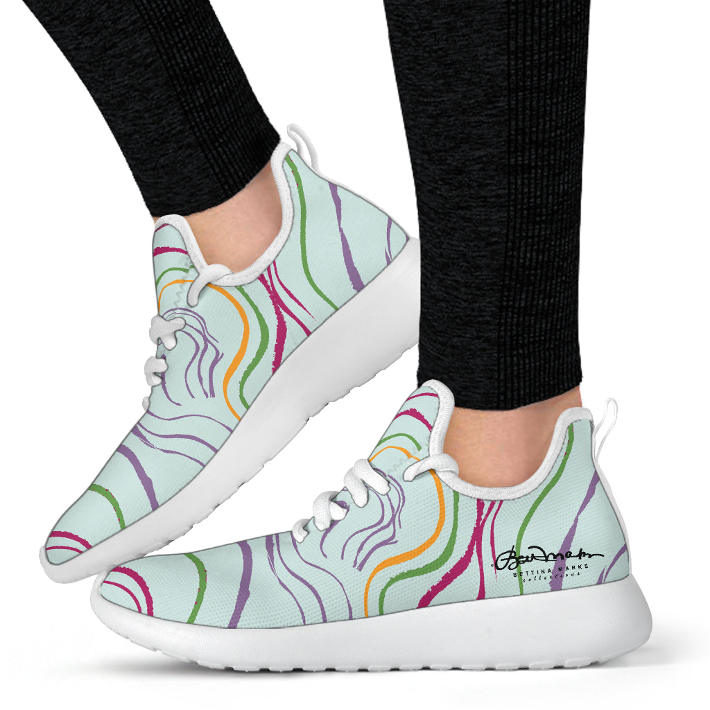 Psychedelic Spring Mesh Knit Sneakers