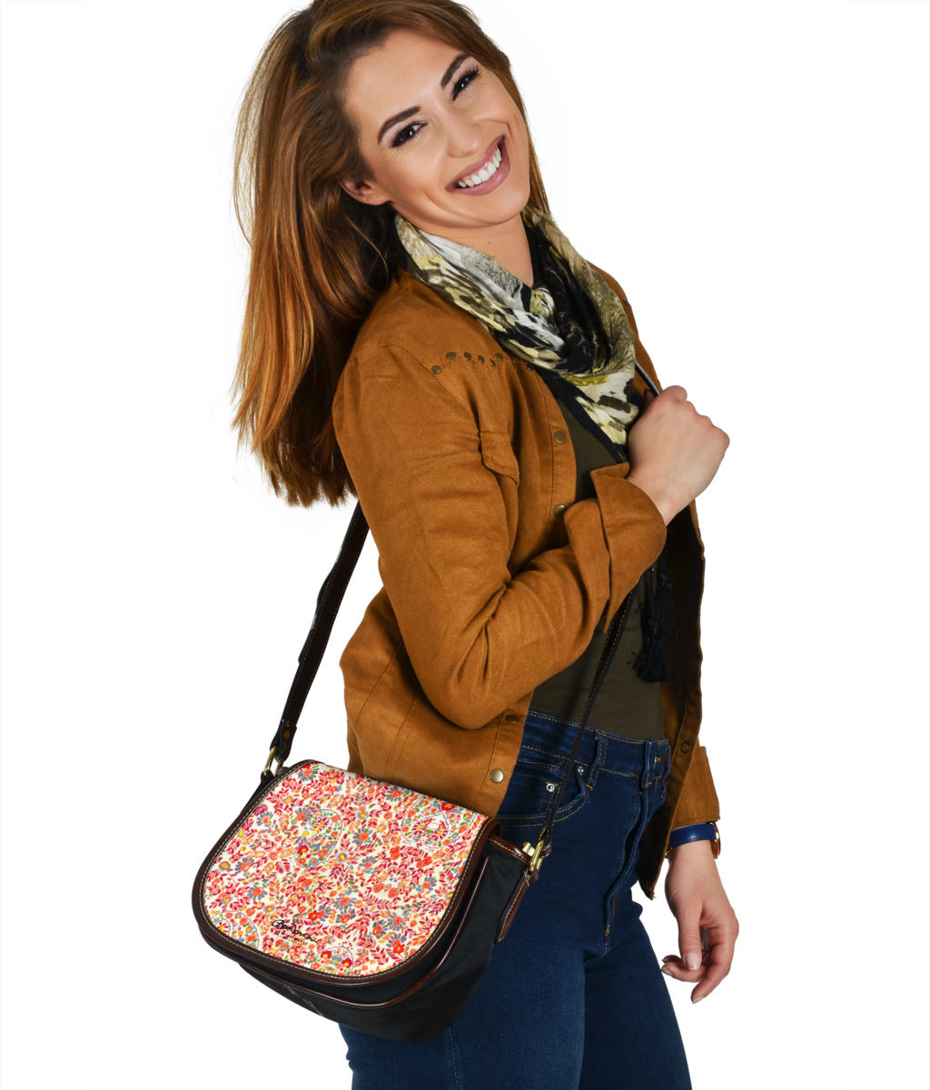 Retro Paisley Saddle Bag