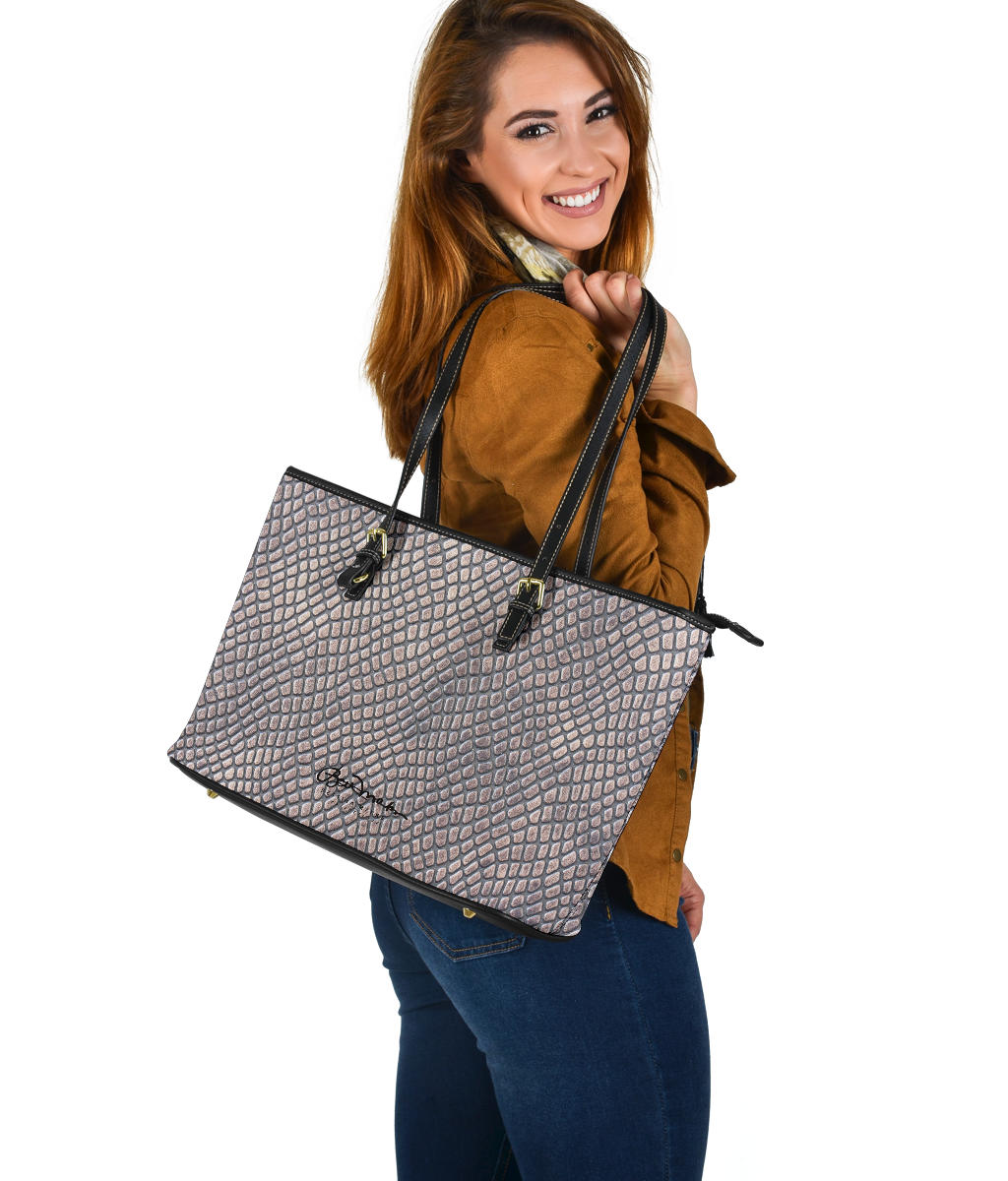 Croc Print Large Tote Bag