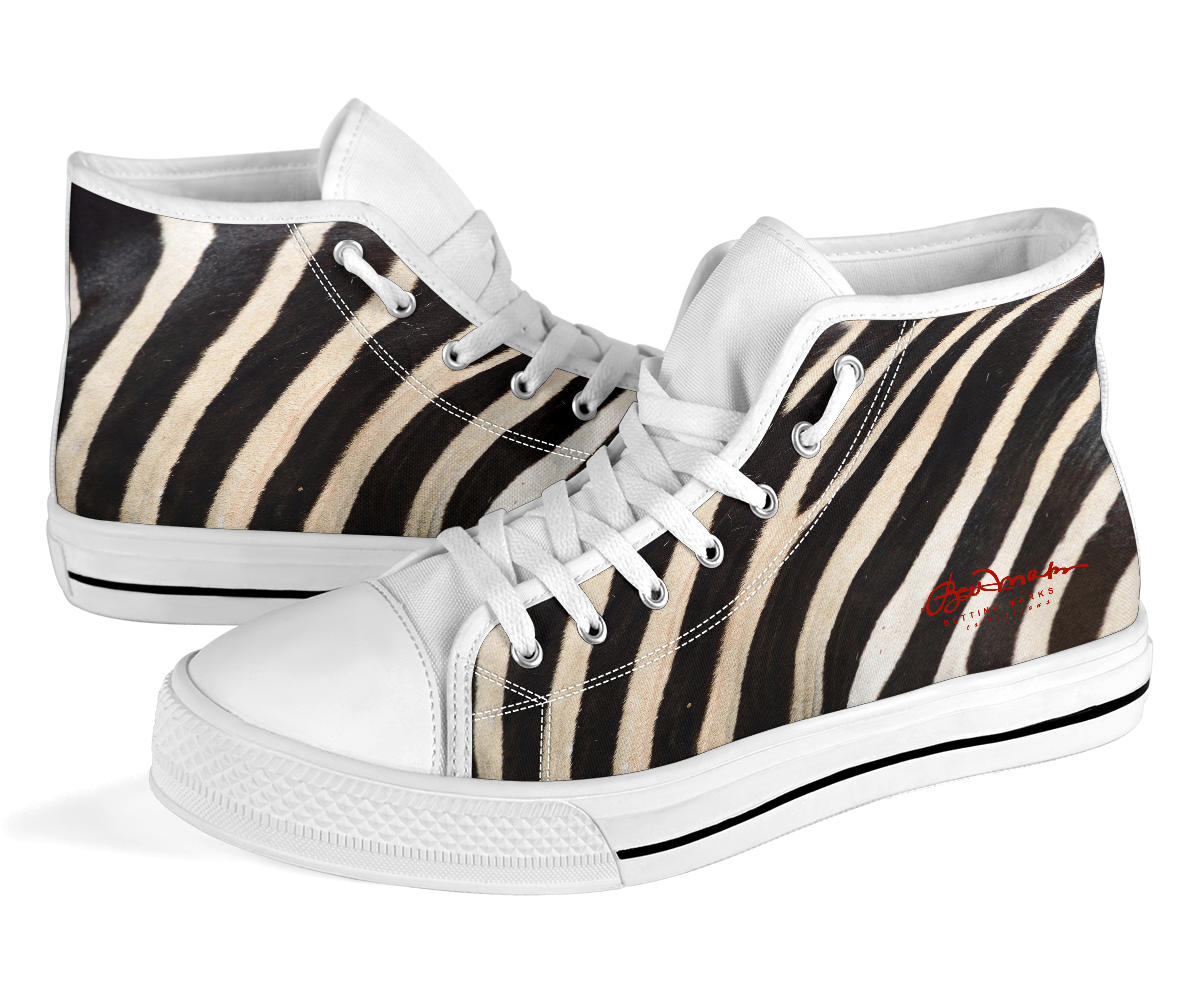 Zebra High Top Sneakers