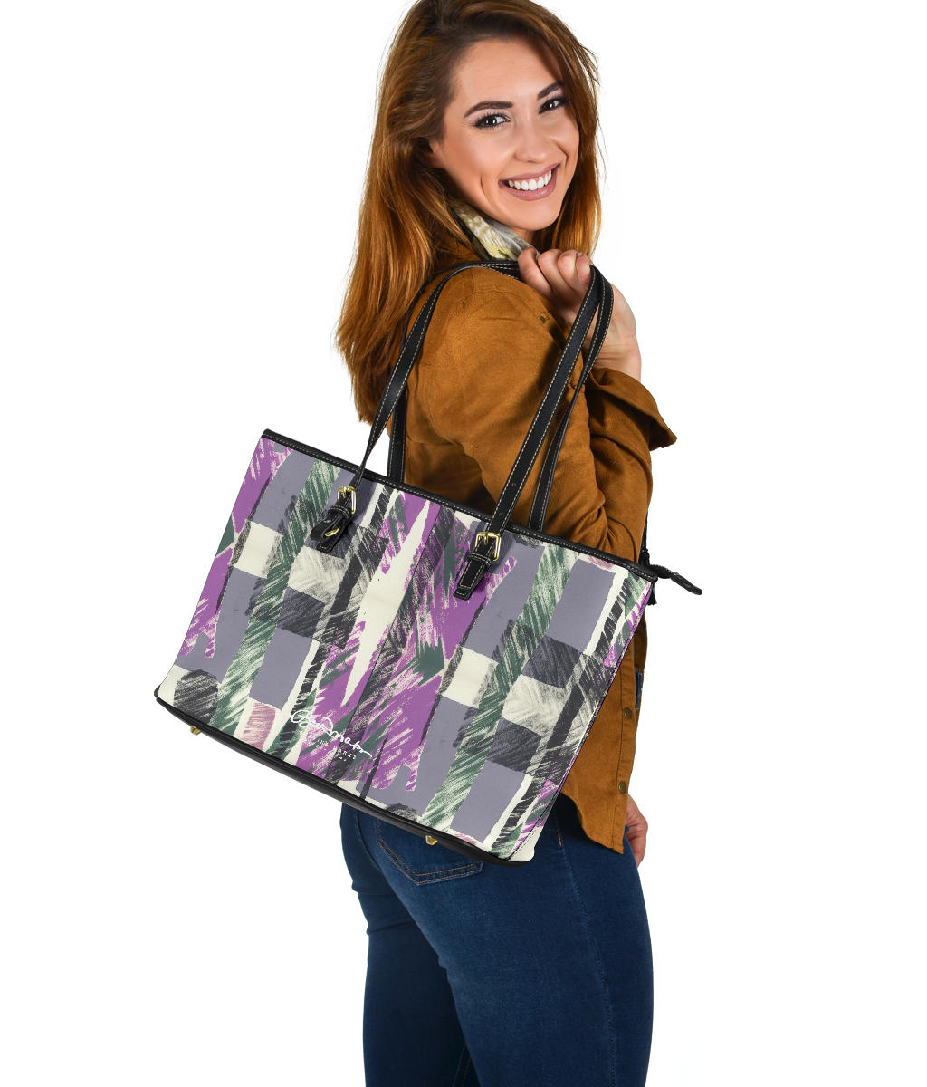 Abstract Collage Large Tote Bag