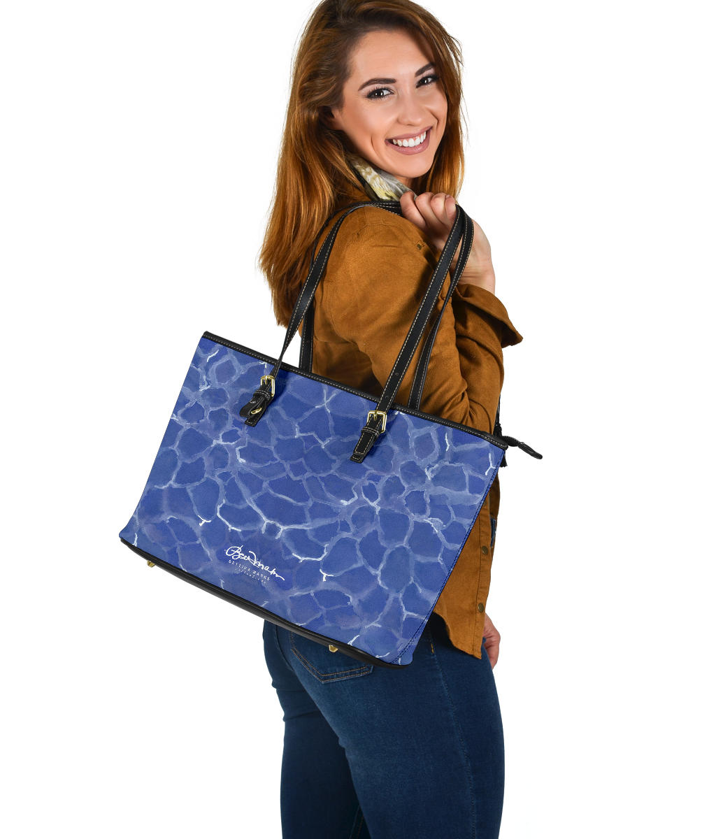 Blue Pool Large Tote Bag