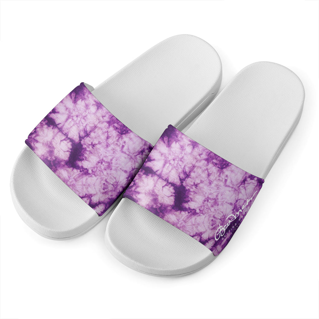 Purple Tie Dye Slide Sandal