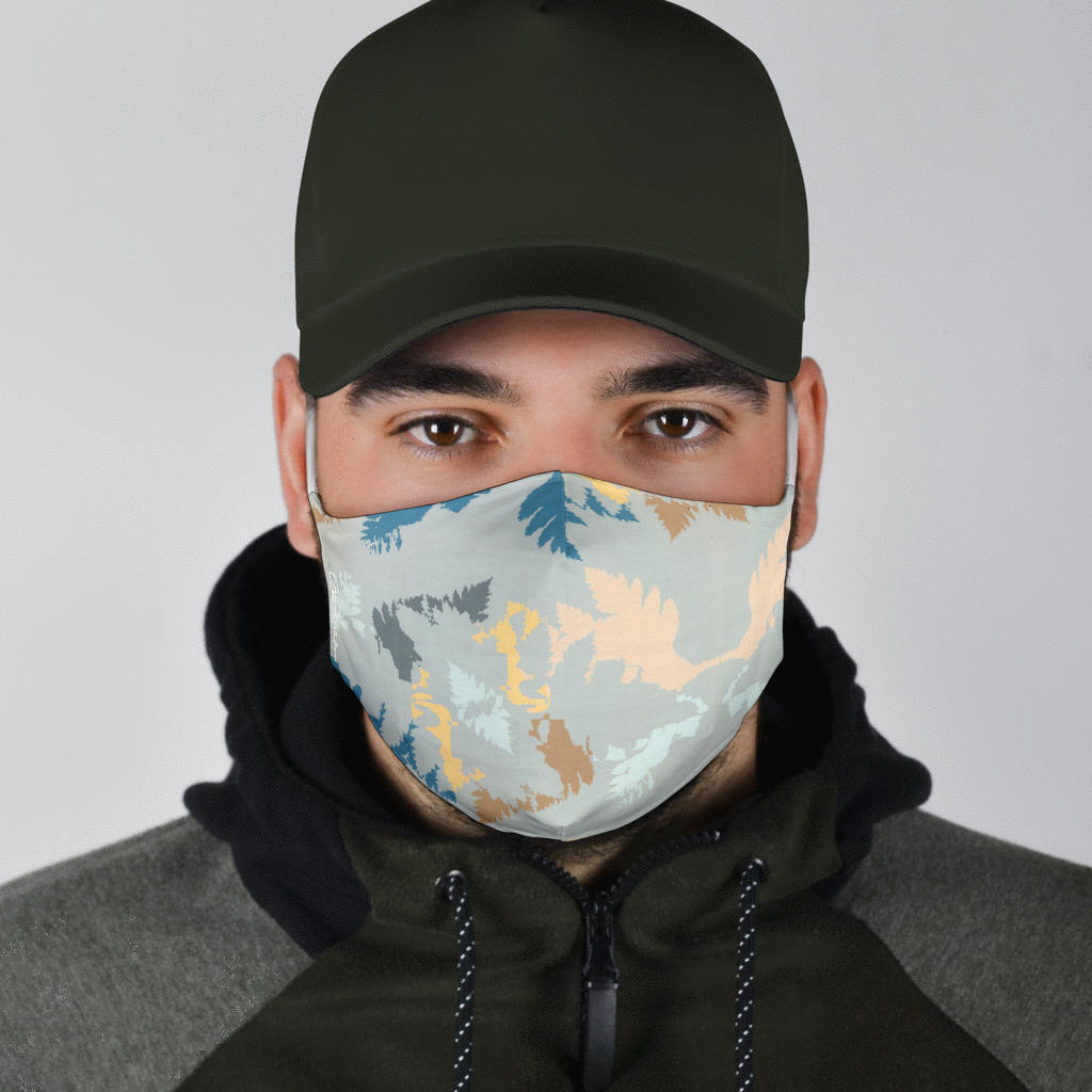 Face Mask Abstract Forest