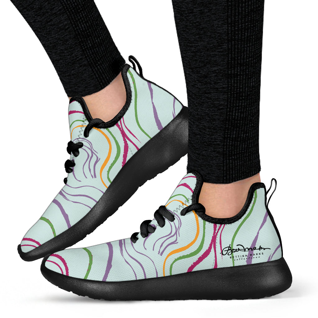 Psychedelic Spring Mesh Knit Sneakers