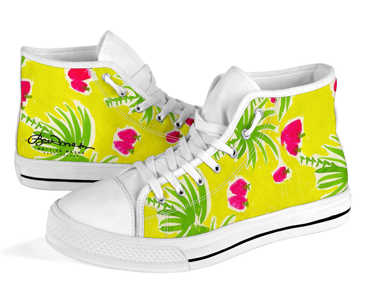 Strawberry Tropic High Top Sneakers