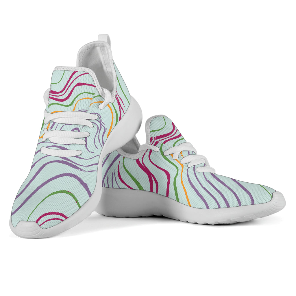 Psychedelic Spring Mesh Knit Sneakers