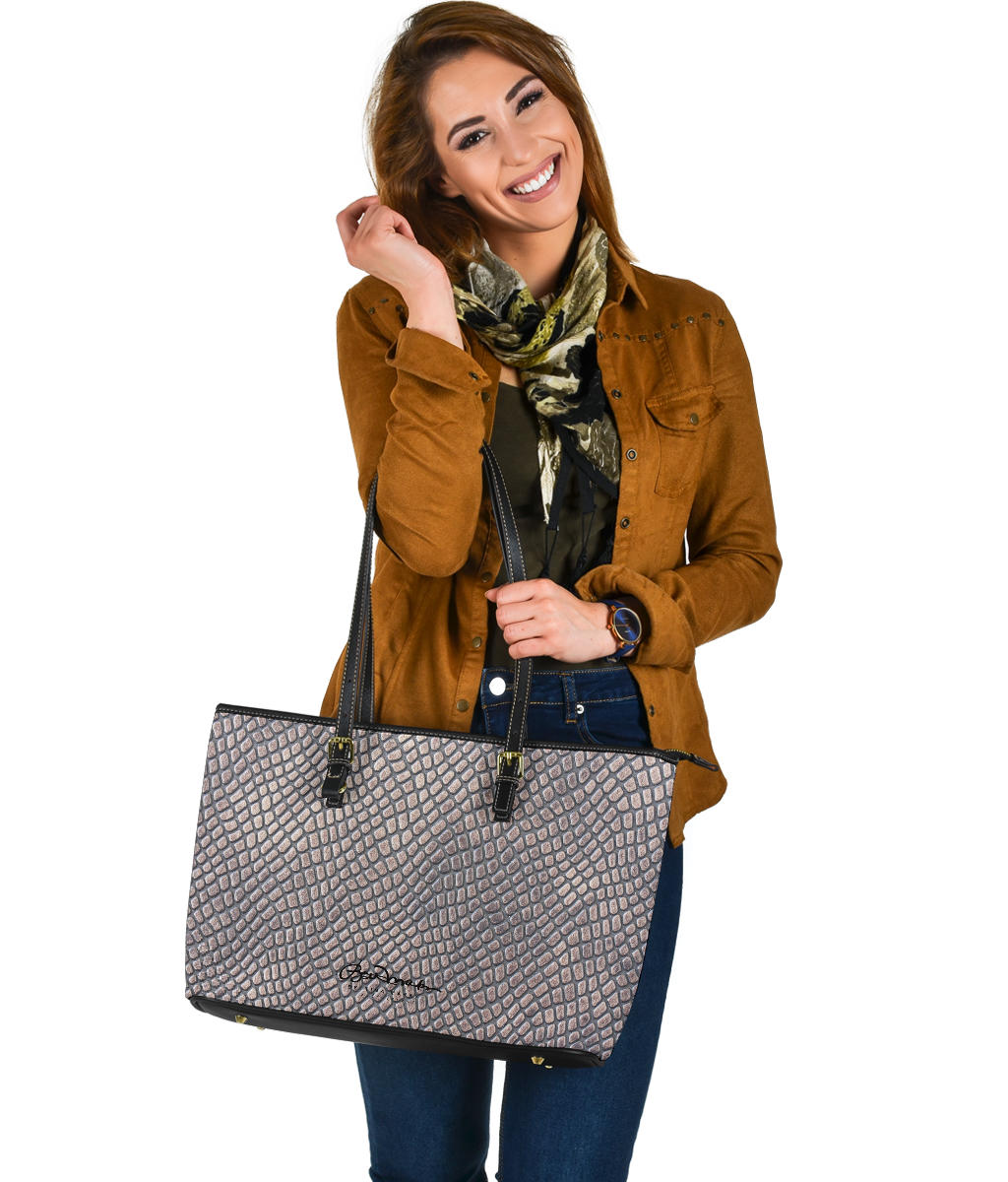 Croc Print Large Tote Bag