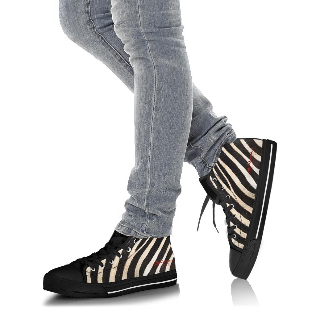 Zebra High Top Sneakers