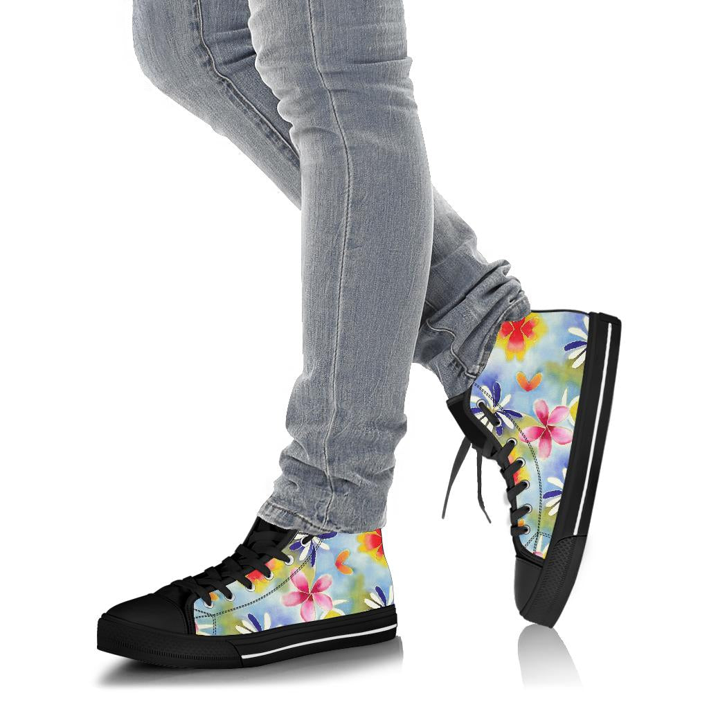 Sunrise Floral High Top Sneakers