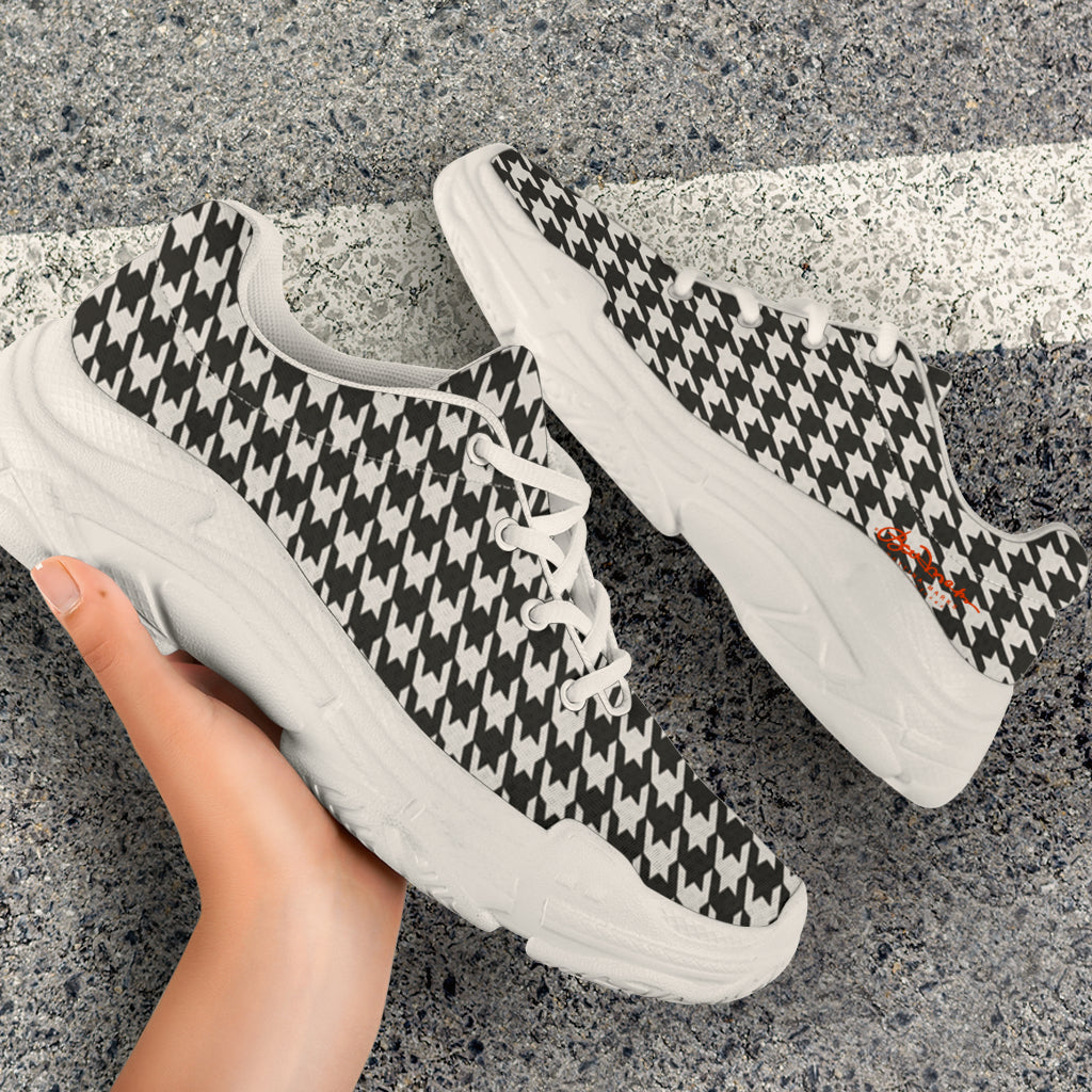 BW Houndstooth Chunky Sneakers