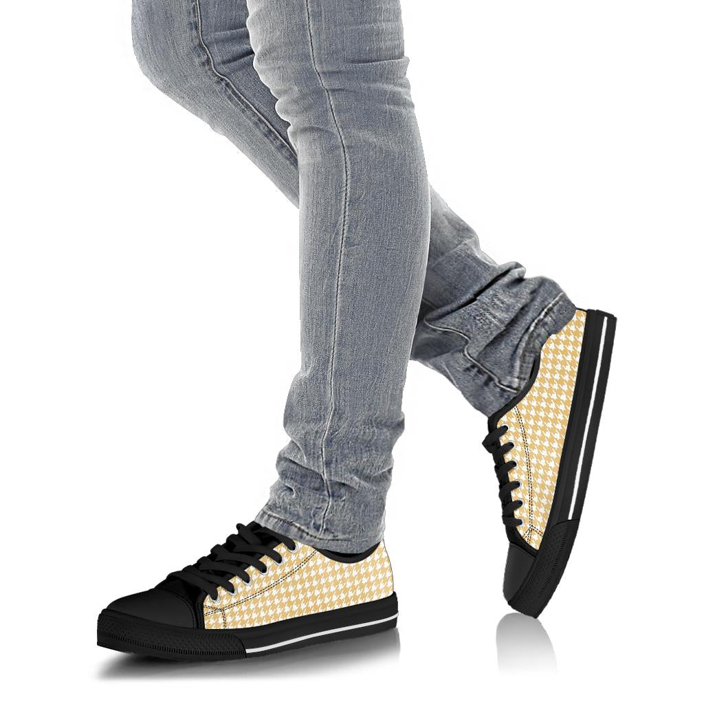 Banana Houndstooth Low Top Sneakers