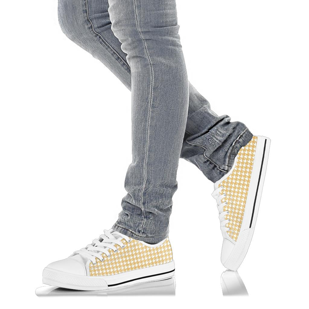 Banana Houndstooth Low Top Sneakers