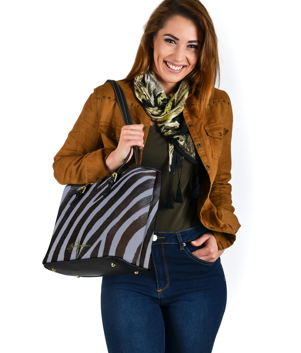 Wild (select color) Zebra Small Tote Bag