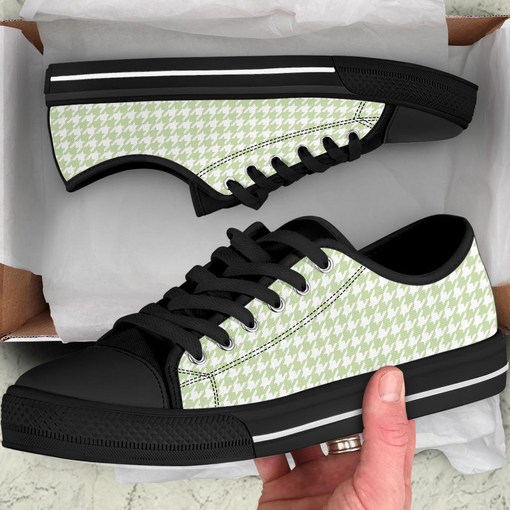 Butterfly Houndstooth Low Top Sneakers