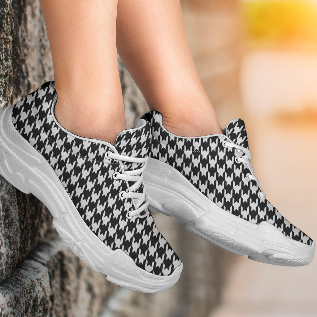 BW Houndstooth Chunky Sneakers