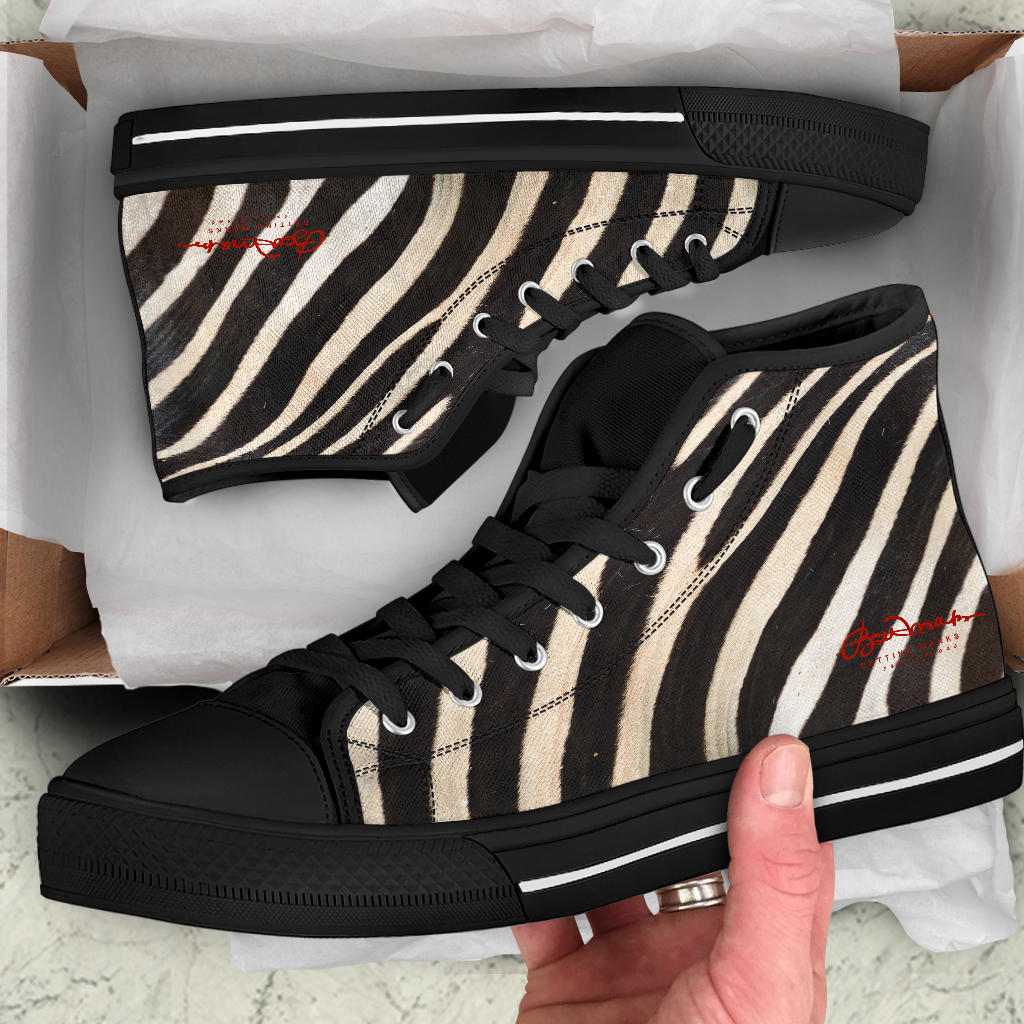 Zebra High Top Sneakers