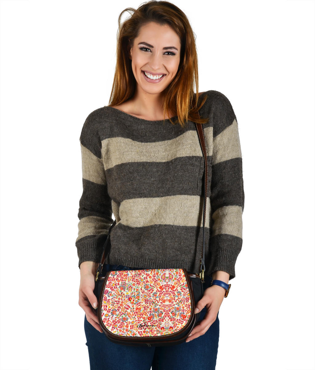 Retro Paisley Saddle Bag