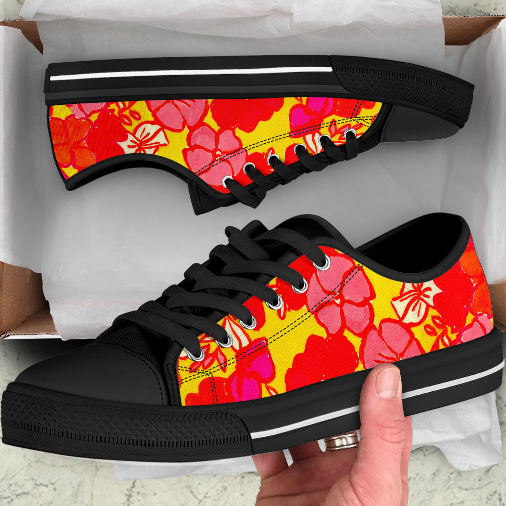 Sixties Floral Low Top Sneakers