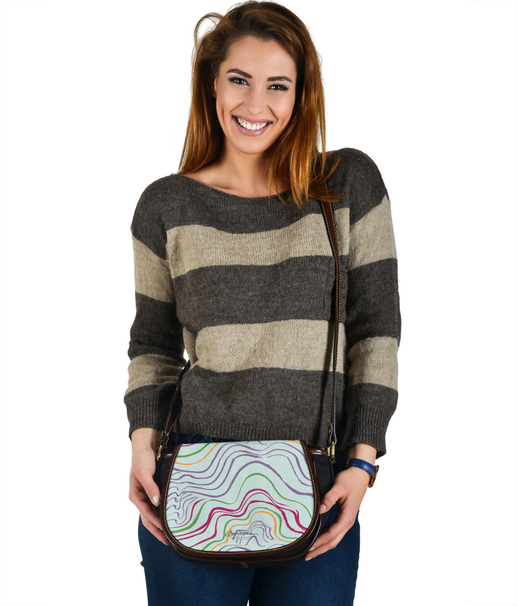 Psychedelic Spring Saddle Bag