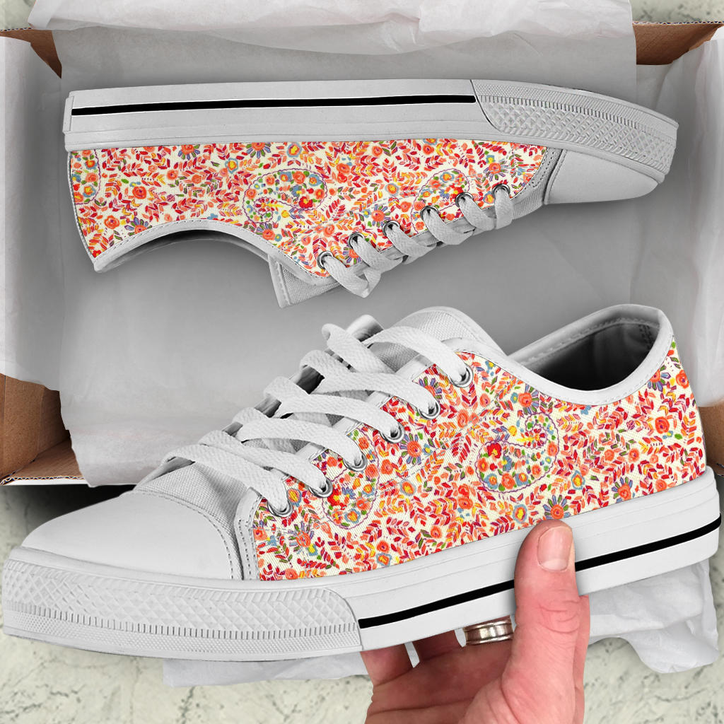 Retro Paisley Low Top Sneakers