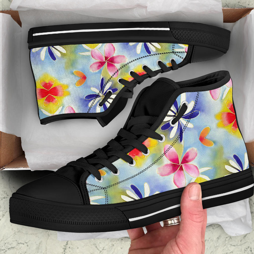 Sunrise Floral High Top Sneakers