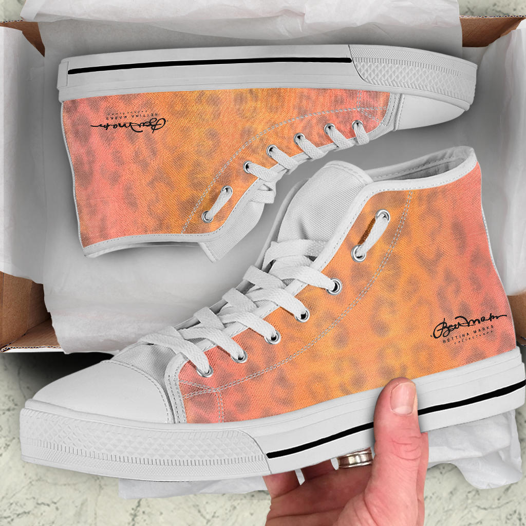 Ombre Leopard High Top Sneakers