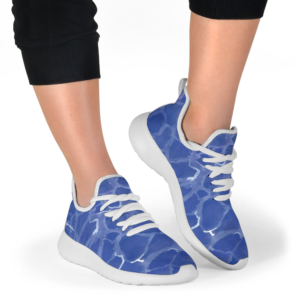 Blue Pool Mesh Knit Sneakers