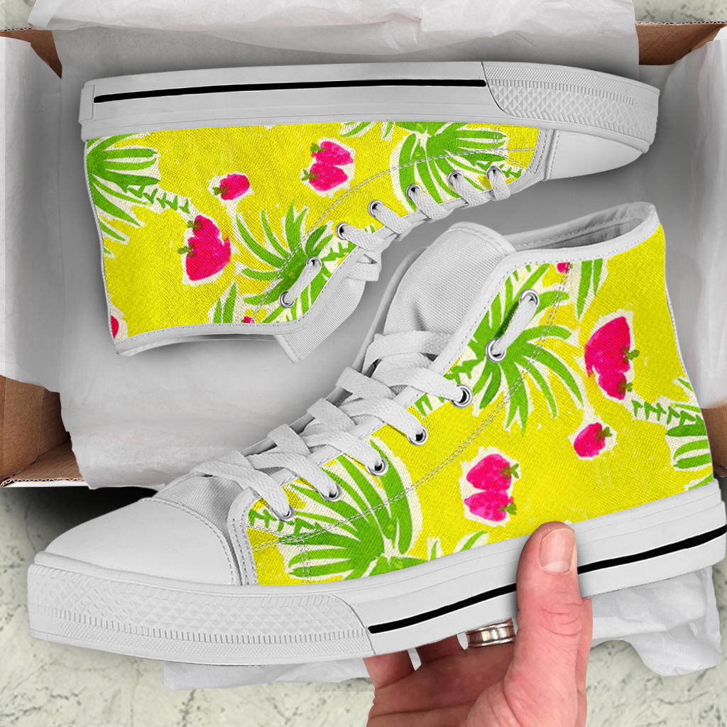 Strawberry Tropic High Top Sneakers