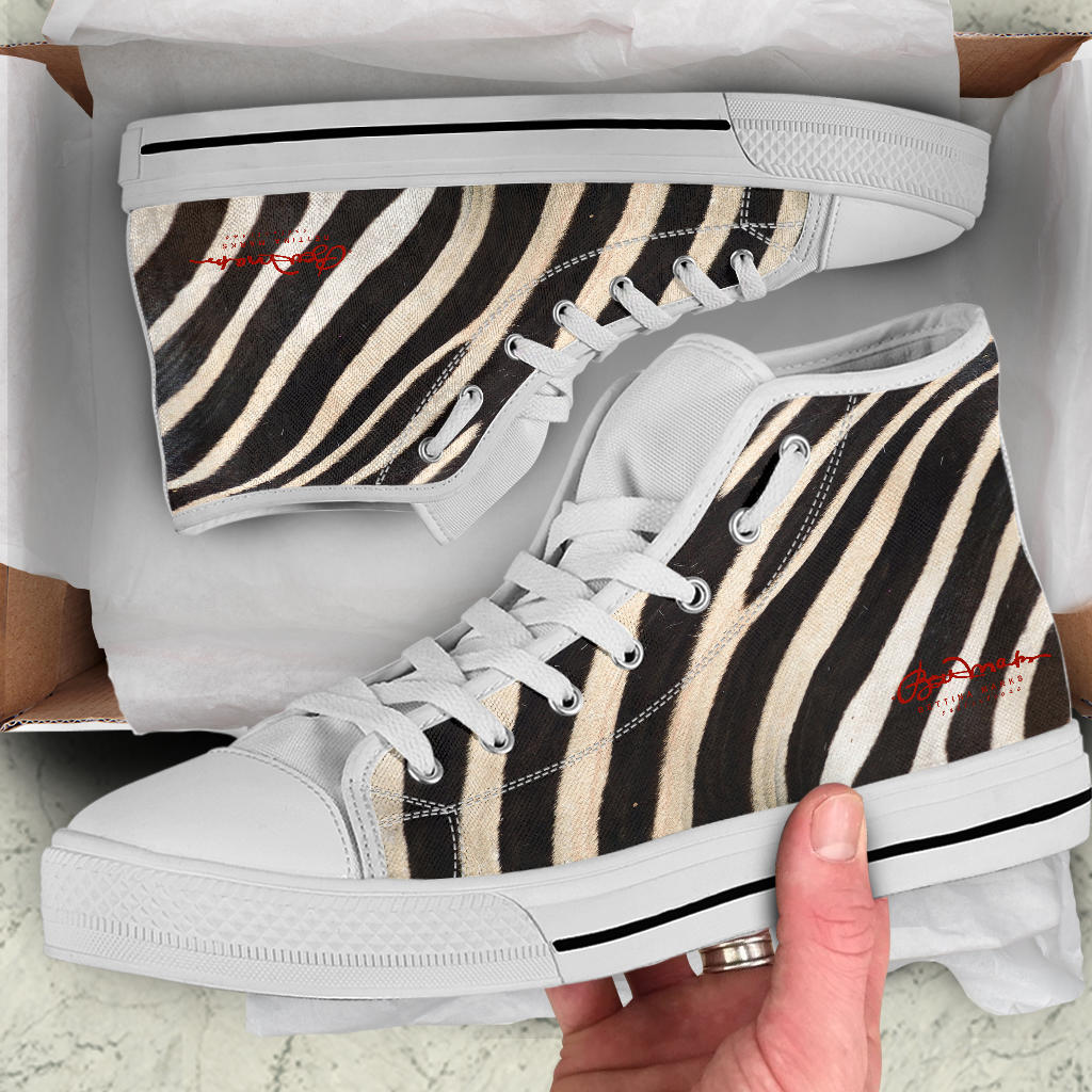 Zebra High Top Sneakers