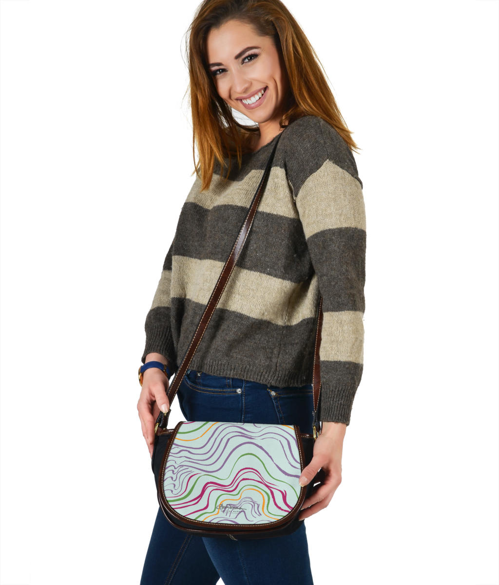 Psychedelic Spring Saddle Bag