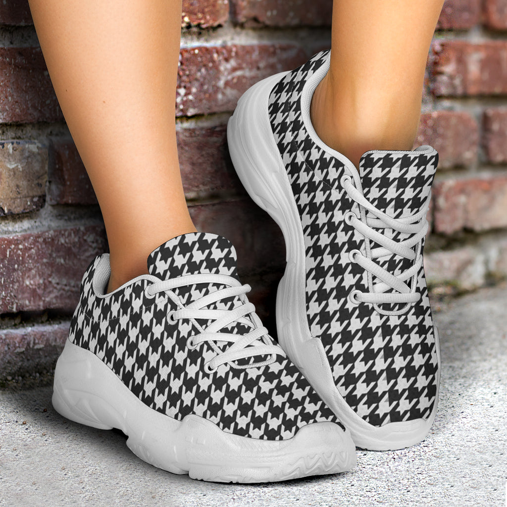 BW Houndstooth Chunky Sneakers