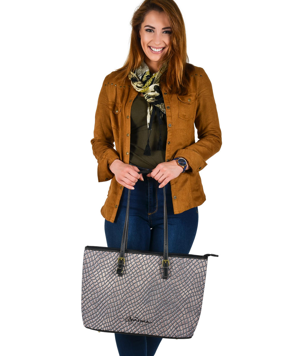 Croc Print Large Tote Bag