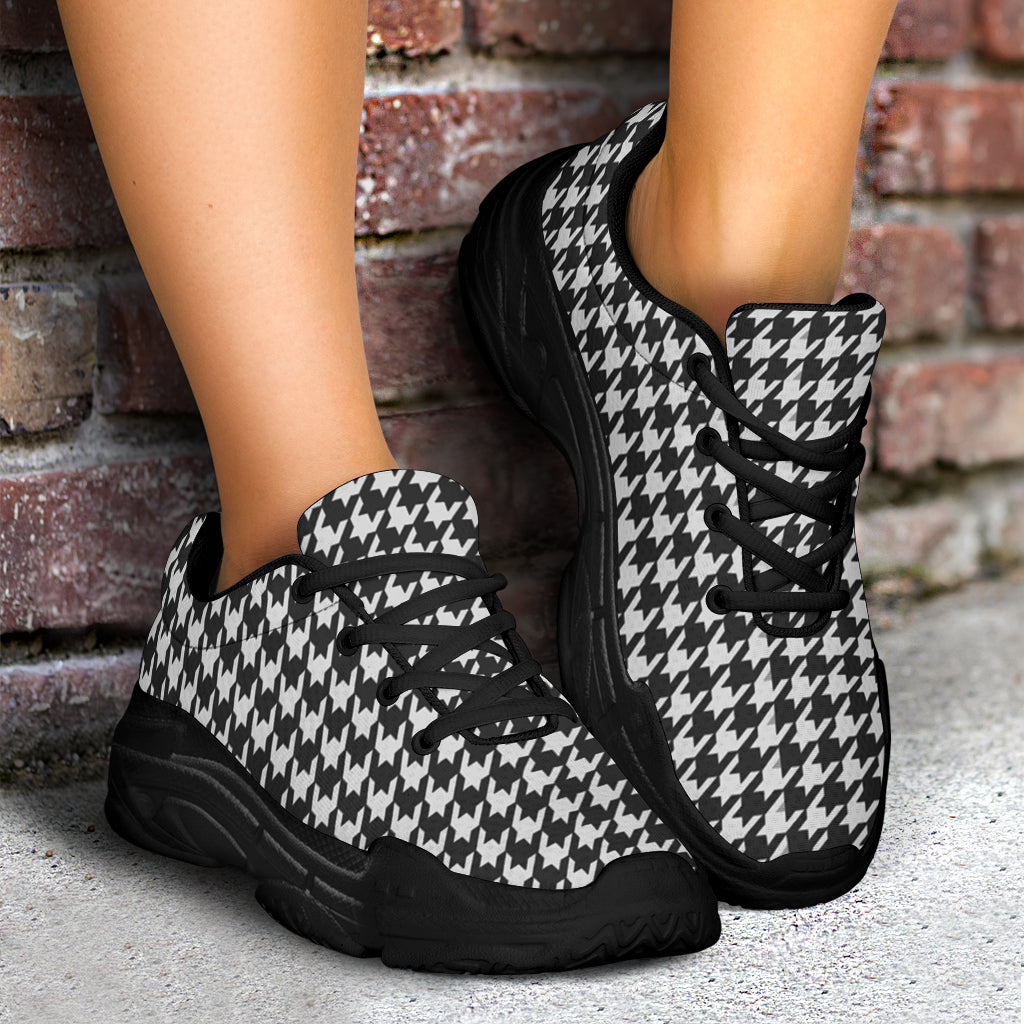 BW Houndstooth Chunky Sneakers