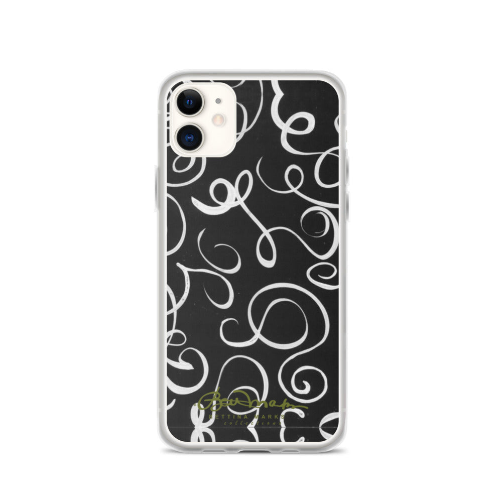 B&W Squiggles iPhone Case (select model)