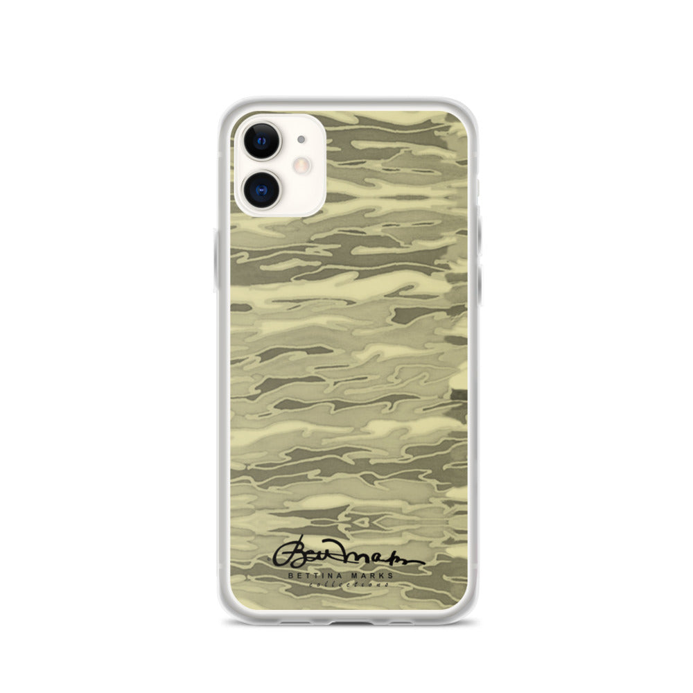 Khaki Lava Camouflage iPhone Case (select model)