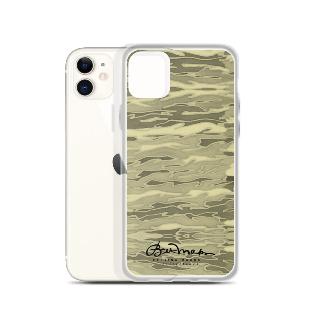 Khaki Lava Camouflage iPhone Case (select model)