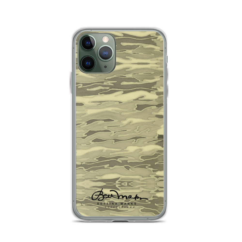 Khaki Lava Camouflage iPhone Case (select model)