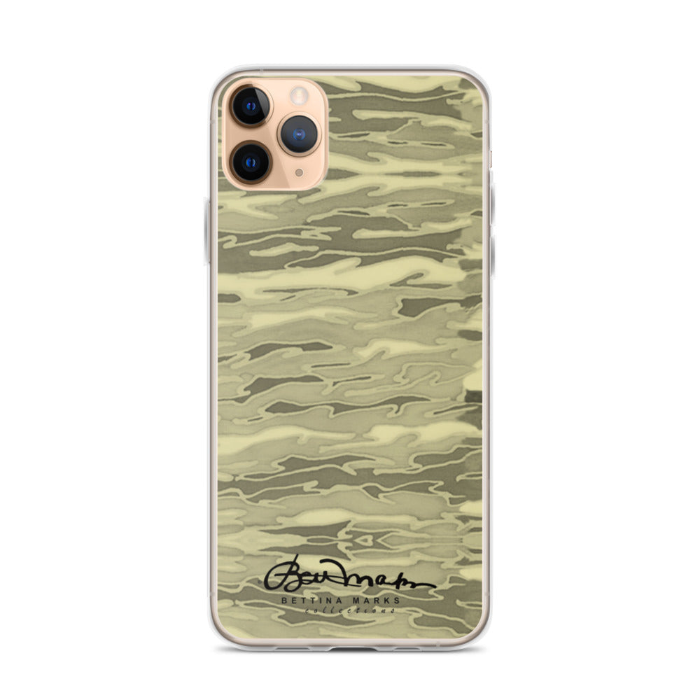 Khaki Lava Camouflage iPhone Case (select model)