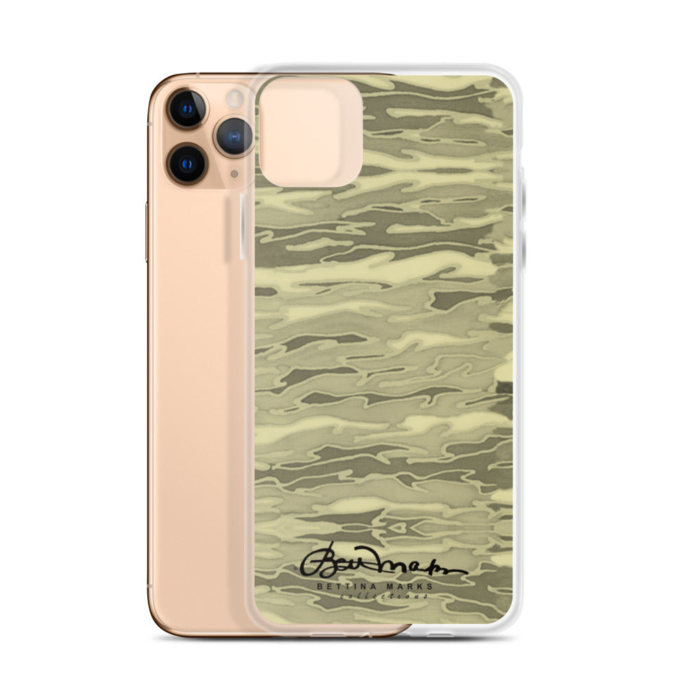 Khaki Lava Camouflage iPhone Case (select model)