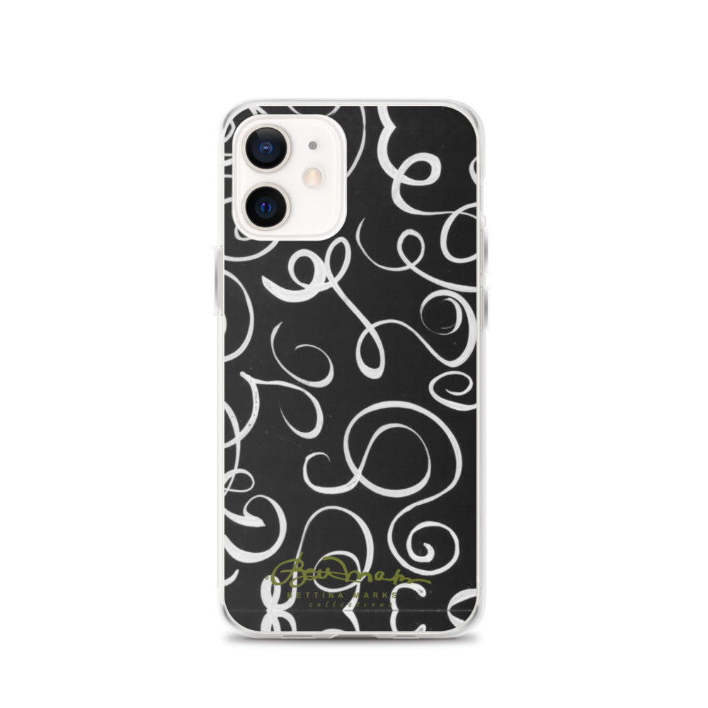 B&W Squiggles iPhone Case (select model)