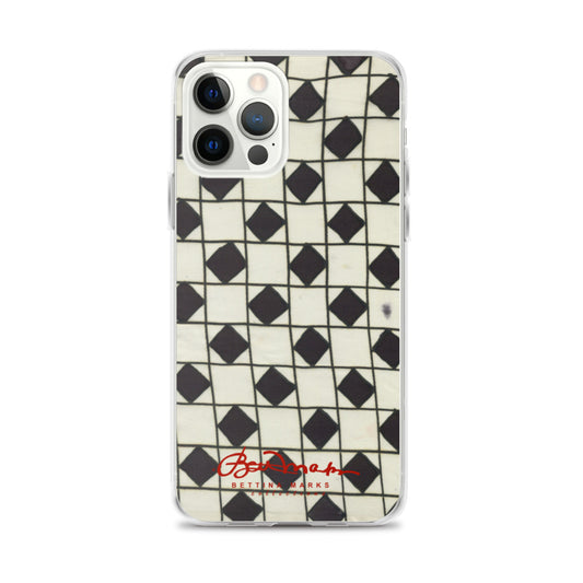 B&W Checkerboard Optical iPhone Case (select model)