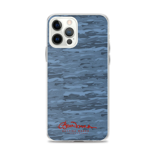 Steel Blue Camouflage Lava iPhone Case (select model)