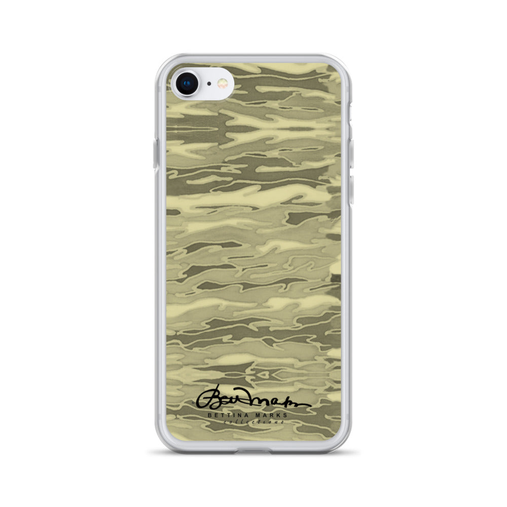 Khaki Lava Camouflage iPhone Case (select model)