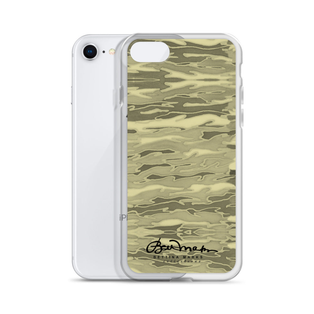 Khaki Lava Camouflage iPhone Case (select model)