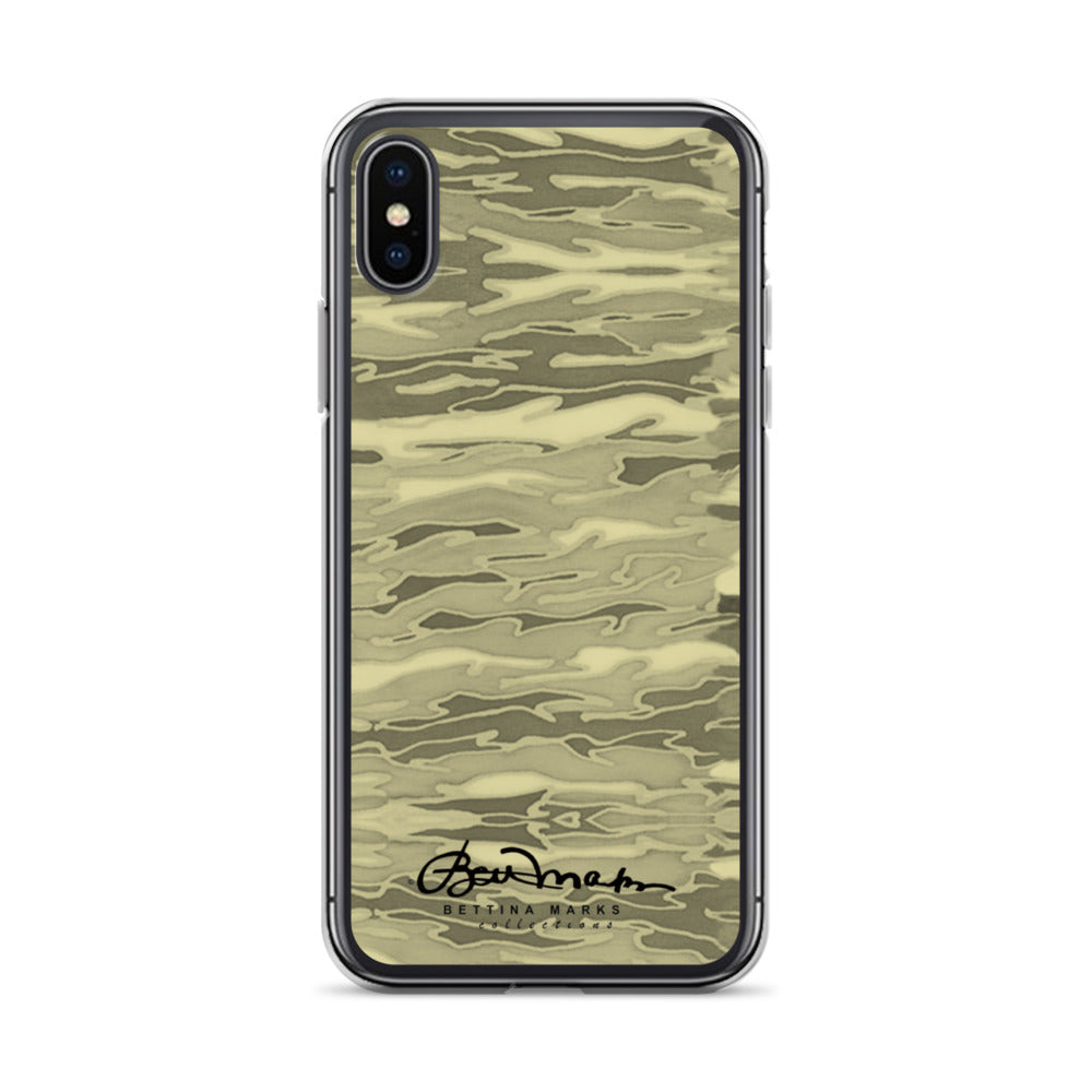 Khaki Lava Camouflage iPhone Case (select model)